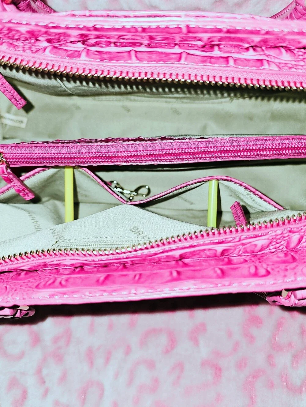 NWT Brahmin PARADISE PINK Small Finley